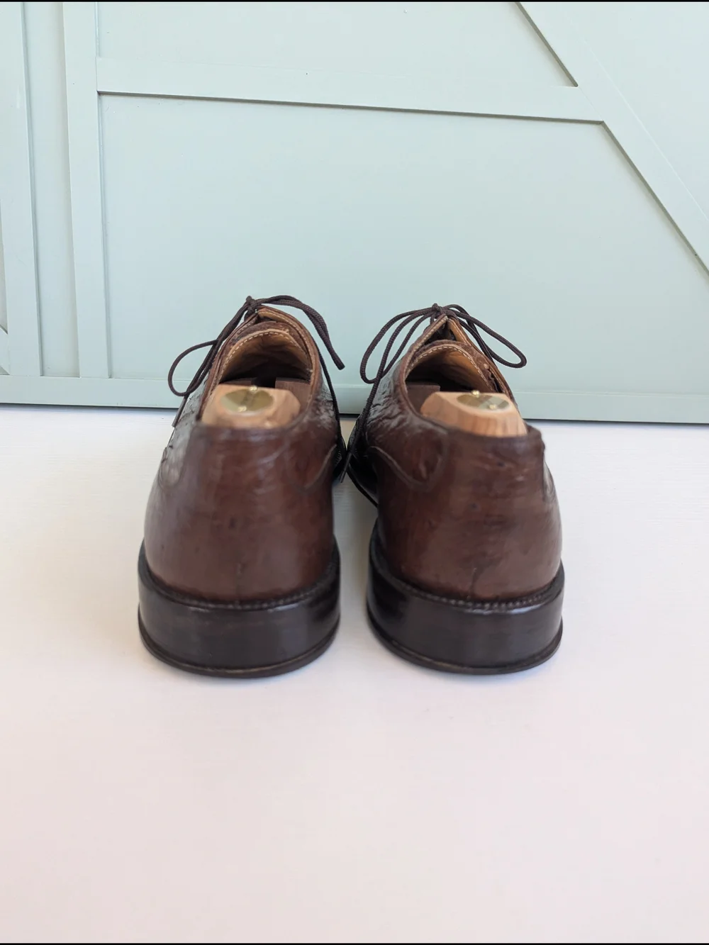 Mezlan handcrafted ostrich